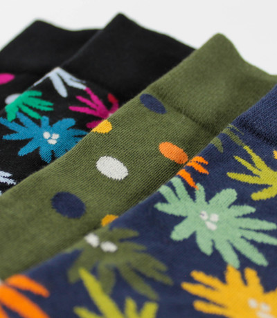 Chaussettes sans couture laine mérinos multicolores - Missegle